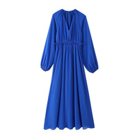 Diantha | Women's Ruffle Elegant Maxi Dress in Kleid