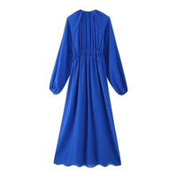 Diantha | Women's Ruffle Elegant Maxi Dress in Kleid