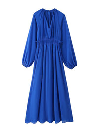 Diantha | Women's Ruffle Elegant Maxi Dress in Kleid