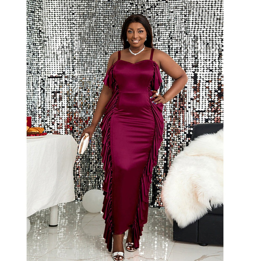 Dilara | Women's Flowing Maxi Dress in Pink