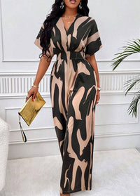 Dilys | Women's Belted Elegant Jumpsuit in Pink