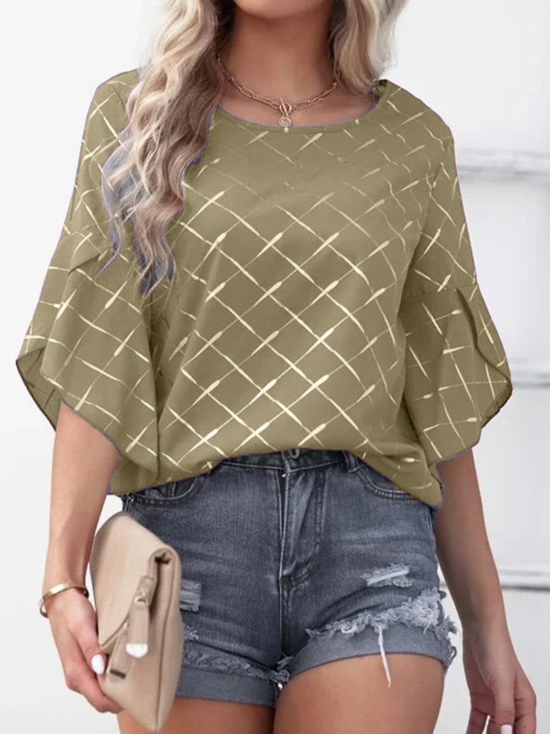 Dilys | Women's Elegant Top in Khaki