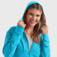 Dinah | Women's Hooded Jacket in Blue