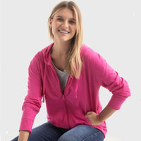 Dinah | Women's Hooded Jacket in Magenta