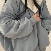 Dolores | Women's Oversized Relaxed-Fit Fleece-Lined Zip-Up Winter Jacket