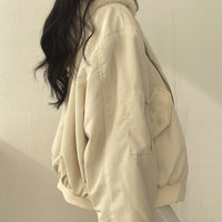 Dolores | Women's Oversized Relaxed-Fit Fleece-Lined Zip-Up Winter Jacket