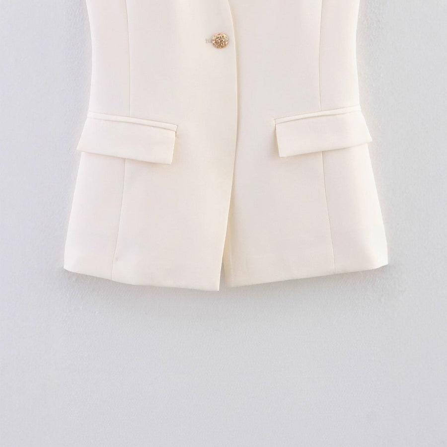 Dolores | Women's Elegant Blazer in Beige