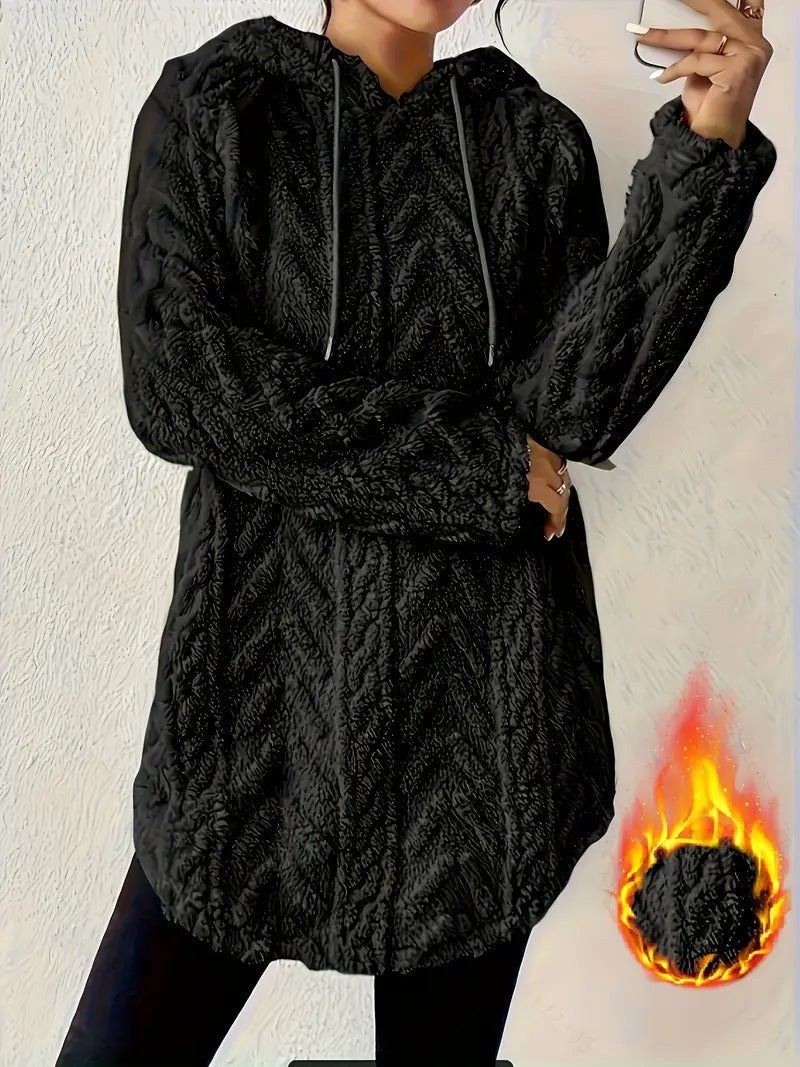 Dolores | Women's Hooded Soft Fashionable Hoodie in Black