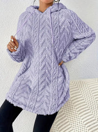 Dolores | Women's Hooded Soft Fashionable Hoodie in Light Purple