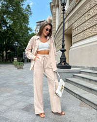 Dolores | Women's Elegant Pants – Dress Pants in Apricot