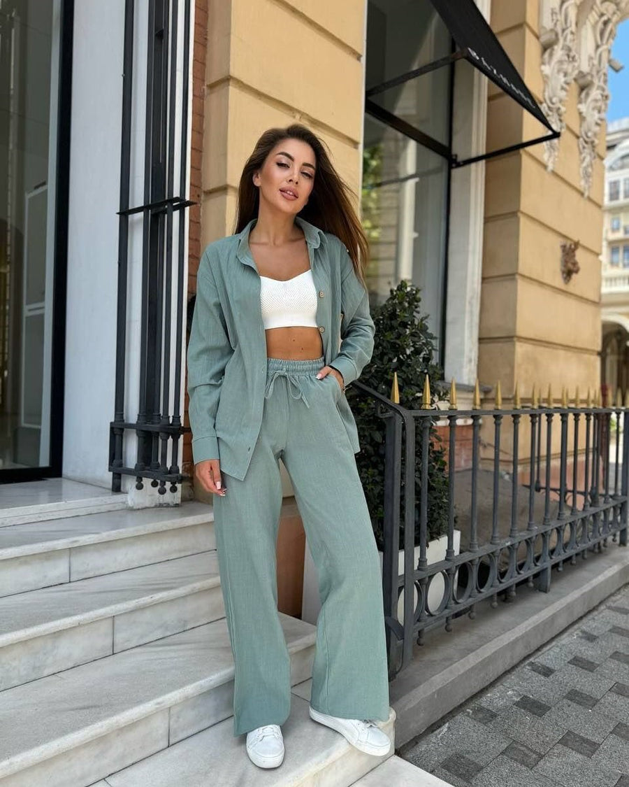 Dolores | Women's Elegant Pants – Dress Pants in Green