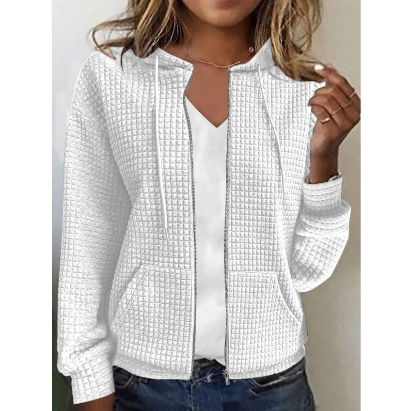 Dominica | Women's Textured Cardigan in White