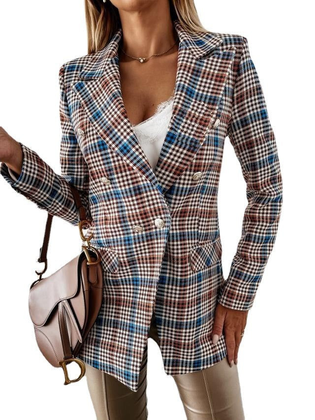 Dominique | Women's Button-Front Elegant Blazer