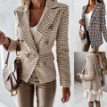 Dominique | Women's Button-Front Elegant Blazer