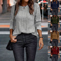 Donatella | Women's Textured Long Sleeve Top