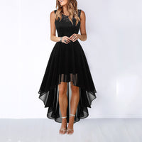 Donatella | Women's Sleeveless Wedding Guest Dress in Black