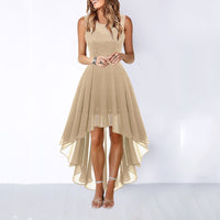 Donatella | Women's Sleeveless Wedding Guest Dress in Gold