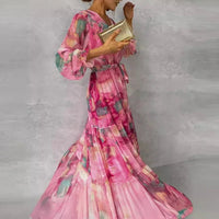 Dorienne | Women's Wrap Floral Wedding Guest Dress