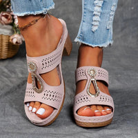 Dorothea | Women's Cutout Strap Wedge Shoes Sandals