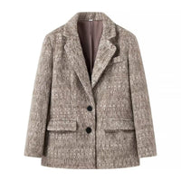Dorothea | Women's Elegant Blazer in Khaki
