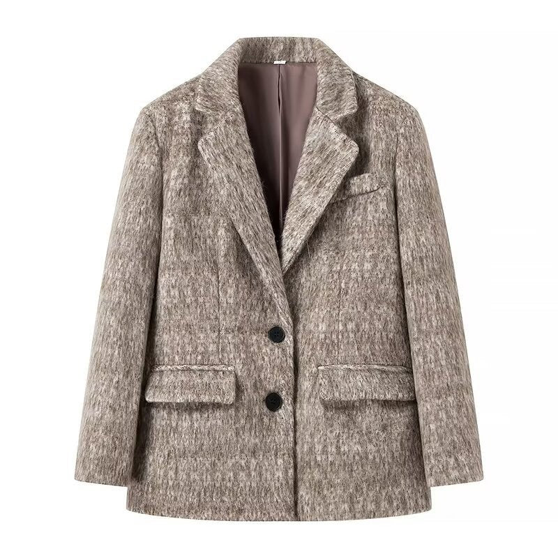 Dorothea | Women's Elegant Blazer in Khaki
