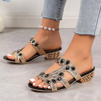 Dove | Women's Decorative Strap Block Heel Style Sandals