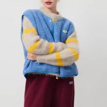 Drusilla | Women's Fleece Vest – Fleece Jacket in Blue