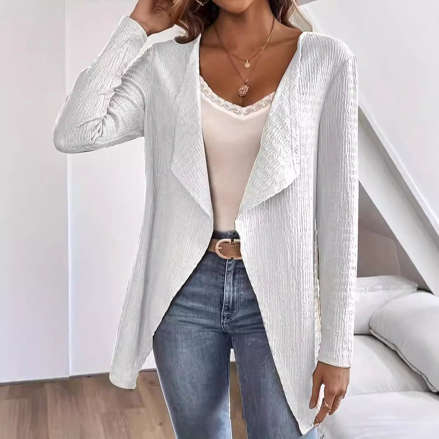Dulcie | Women's Asymmetric Textured Elegant Cardigan