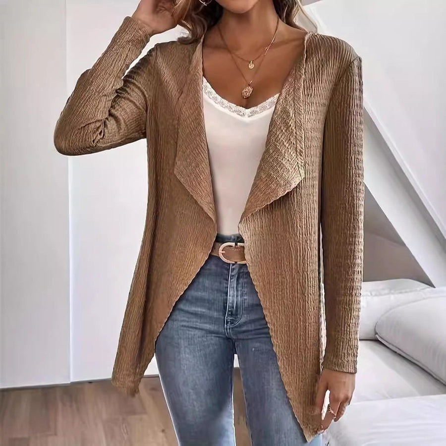 Dulcie | Women's Asymmetric Textured Elegant Cardigan