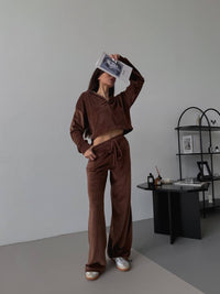Dulcie | Women's Elegant Top in Brown