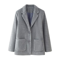 Dulcie | Women's Pockets Elegant Blazer in Gray