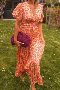 Ealasaid | Women's Casual Floral Wedding Guest Maxi Dress