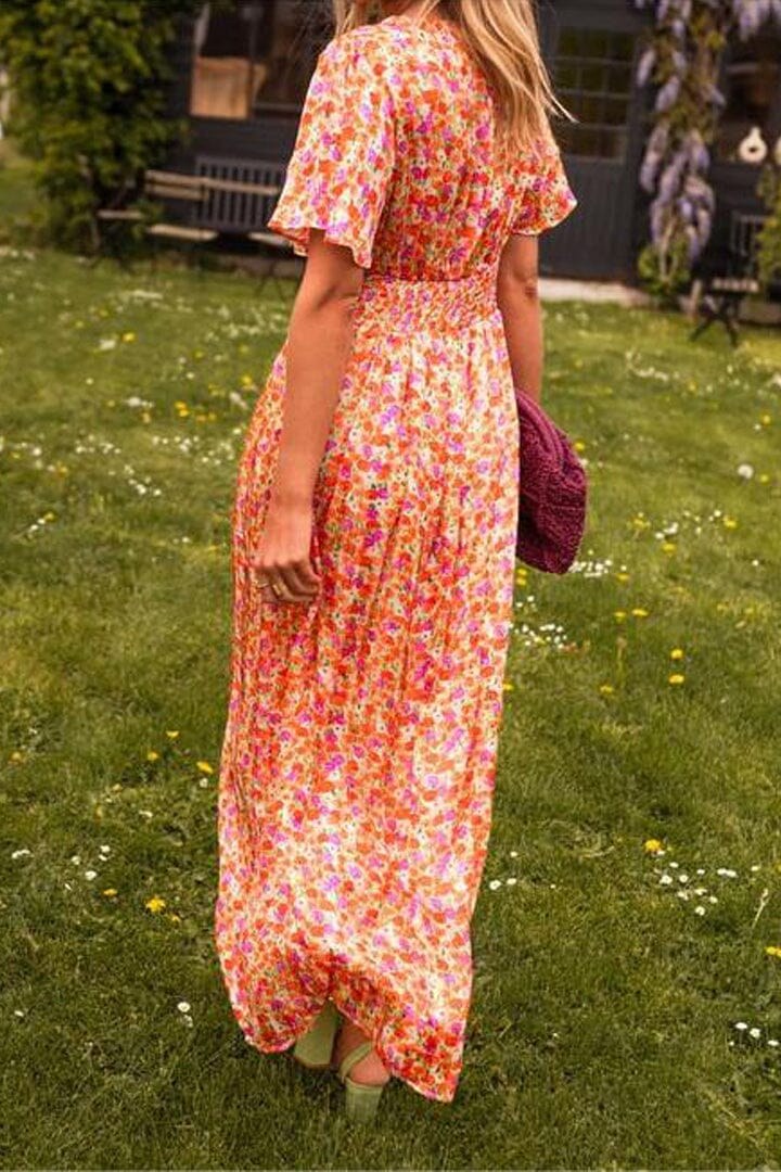 Ealasaid | Women's Casual Floral Wedding Guest Maxi Dress