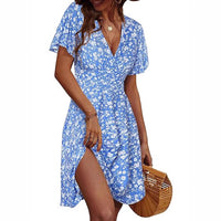Ebba | Women's Short Sleeve Floral Summer Dress