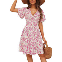 Ebba | Women's Short Sleeve Floral Summer Dress
