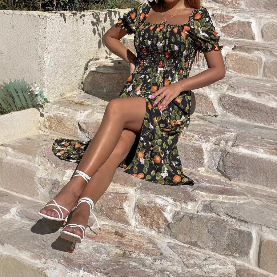 Edeva | Women's Floral Maxi Dress in Multicolor