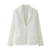 Edith | Women's Tailored Elegant Modern Blazer in White