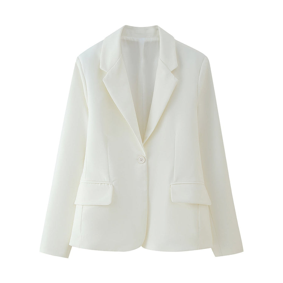 Edith | Women's Tailored Elegant Modern Blazer in White
