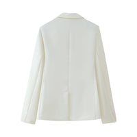 Edith | Women's Tailored Elegant Modern Blazer in White