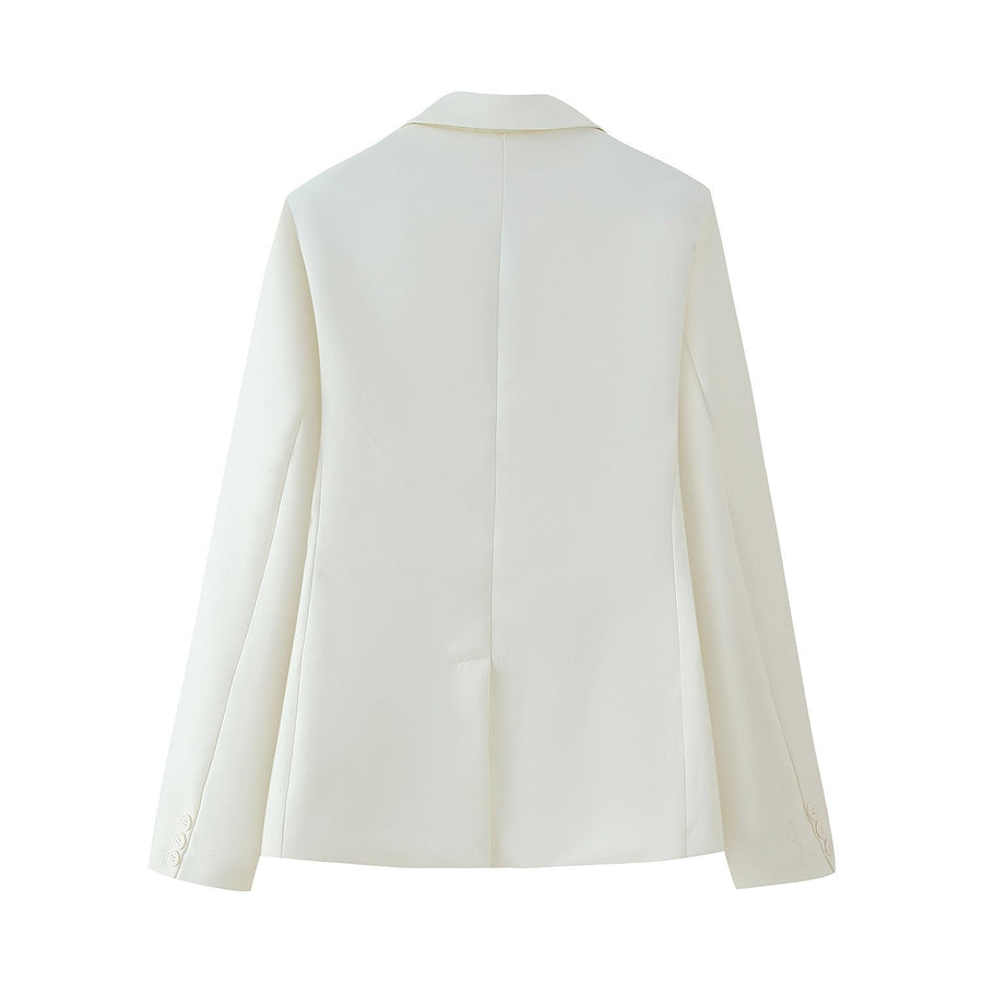 Edith | Women's Tailored Elegant Modern Blazer in White