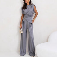 Edith | Women's Asymmetric Wide Leg Elegant Jumpsuit