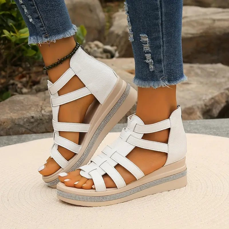 Edwina | Women's Multi-Strap Platform Design Sandals