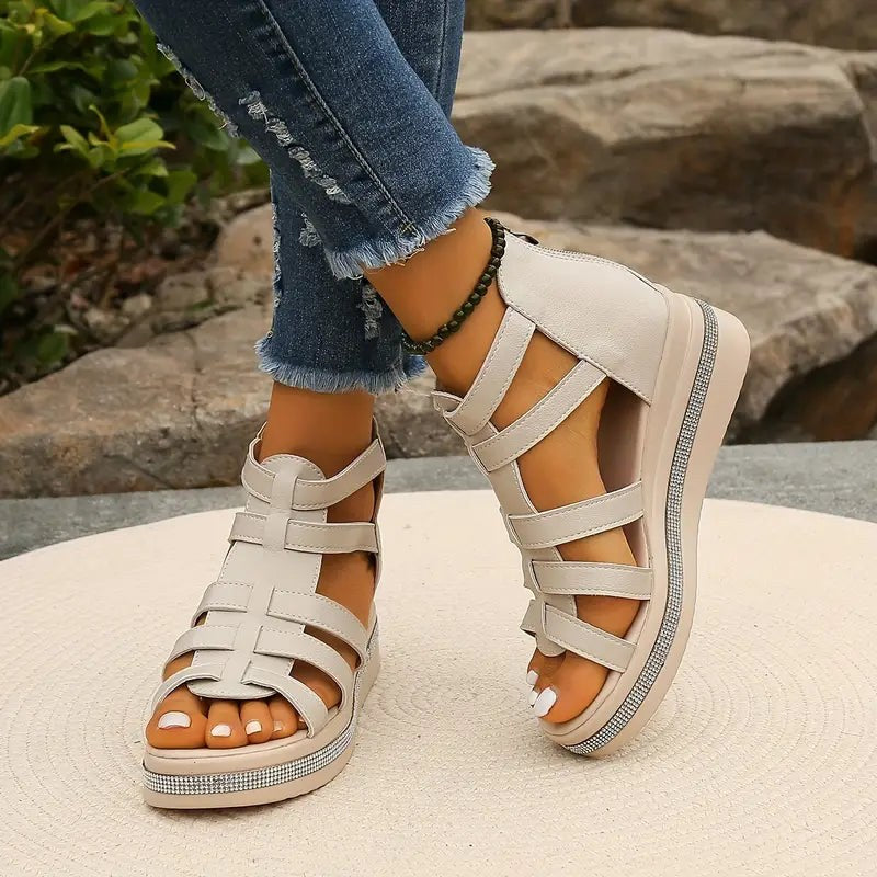 Edwina | Women's Multi-Strap Platform Design Sandals