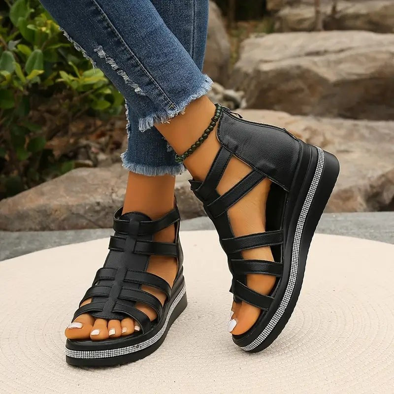 Edwina | Women's Multi-Strap Platform Design Sandals