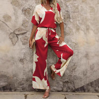 Edwina | Women's Wide Leg Floral Elegant Jumpsuit