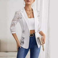 Effie | Women's Sheer Lace Elegant Blazer