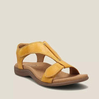 Effie | Women's Open Toe Adjustable Strap Sandals in Yellow