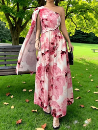 Egeria | Women's One-Shoulder Wedding Guest Maxi Dress