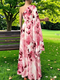 Egeria | Women's One-Shoulder Wedding Guest Maxi Dress