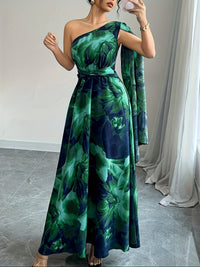 Egeria | Women's One-Shoulder Wedding Guest Maxi Dress